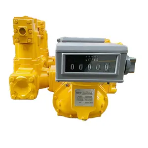 Meteran aliran kontrol cairan presisi tinggi meteran aliran bahan bakar Diesel Universal untuk stasiun bahan bakar
