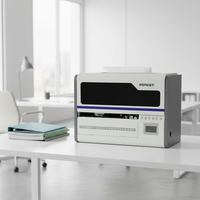 Printer UV Silinder Botol Desktop Kecil Menggunakan Printhead EPSON untuk Pencetakan Berwarna Penuh, Menghemat Ruang