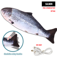 Meilleur jouet pour animaux de compagnie Kicker Fish réaliste en peluche interactif drôle jouet pour animal de compagnie électrique poisson en mouvement