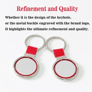 OEM Logo Souvenir Keychains Promotional Gifts Custom Design Luxury Fashion Sublimation <b>Blank</b> Car Keyring Custom Metal <b>Key</b> Chains - Product Image 3