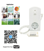 Termostato Digital Inteligente Wifi Tuya para Ahorro de Energía, Control Remoto para Temperatura y Humedad del Hogar