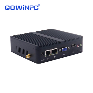 มินิพีซีอุตสาหกรรมแบบไร้พัดลม พร้อมโปรเซสเซอร์ Intel Celeron J4125 N97 N100 N200 แรม 16GB และรองรับการจัดเก็บข้อมูลแบบคู่ - Product Image 1