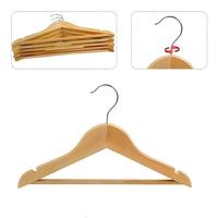 Cintres de luxe en bois naturel pour vêtements d'enfants, avec logo personnalisé et clip, pour blanchisserie, manteaux, hôtels et vente en gros