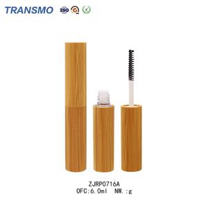 Mini flacon de sérum pour cils Moq, flacon pour cils en bambou avec logo personnalisé, tube de mascara sans plastique de 6 ml - Product Image 1