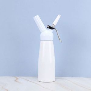 Highly Durable Aluminum <b>Whipped</b> <b>Cream</b> Dispenser Whip <b>Cream</b> Maker <b>Canister</b> with 3 Decorating Nozzles Cleaning Brush - Product Image 4