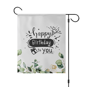 2024 nuevo producto de alta calidad a todo Color personalizado impreso Bandera de jardín con asta de bandera para decoración de jardín - Product Image 1