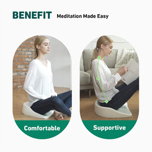 เบาะรองนั่งโยคะ ผ้าฝ้ายลินิน ซักได้ เบาะโซฟาเดี่ยว เบาะฟูกโยคะ พิลาทิส - Product Image 4