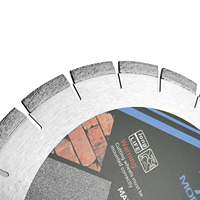 Lame de scie circulaire à double face lisse de qualité industrielle 180 mm, revêtue de diamant et de titane, pour la découpe du marbre, du granit et de la pierre