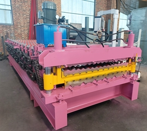 High Quality Color Steel <b>Tile</b> Forming Machine Double Layer Trapezoidal Iron <b>Sheet</b> Cold Roll Forming Machine - Product Image 2