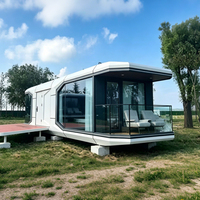 Maison préfabriquée en capsule, intelligente et durable, pour séjour à la ferme en milieu rural, hébergement pour invités, isolée, résistante aux intempéries, ignifuge, villa en capsule spatiale