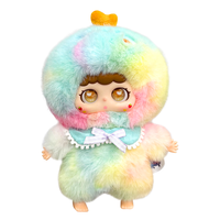 Jopark ODM Mignonne Peluche Renard Brun Kawaii avec Visage en Caoutchouc IA, Boîte Mystère, Jouet Intelligent IA de Haute Technologie