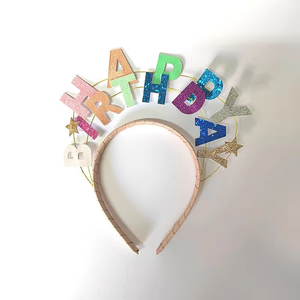 बच्चों को जन्मदिन के बाल बाल-बाल उपहार लड़कियों के लिए बड़े सीक्वेन ताज हेडबैंड बाल - Product Image 1