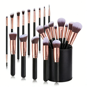 Juego <span class=keywords><strong>de</strong></span> Brochas <span class=keywords><strong>de</strong></span> Maquillaje Profesional <span class=keywords><strong>de</strong></span> Nylon Suave OEM <span class=keywords><strong>de</strong></span> 14 Piezas para Difuminar, Controlar la Cobertura, Rostro y Ojos - Product Image 1