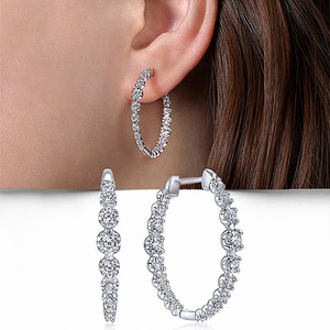 Orecchini Rotondi da Donna, Gioielli Minimalisti alla Moda per Uso Quotidiano - Product Image 1