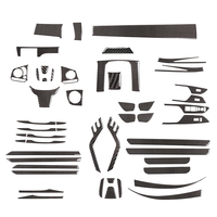 Kits d'autocollants décoratifs pour console centrale de voiture en fibre de carbone souple, accessoires intérieurs pour Honda Civic 2016 - 2019