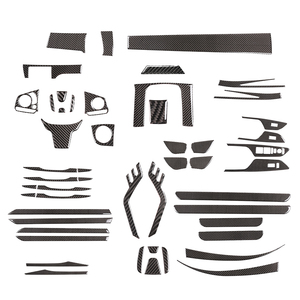 Accessori <span class=keywords><strong>interni</strong></span> per auto in fibra di carbonio morbido kit adesivi decorativi per 2016 - 2019 <span class=keywords><strong>Honda</strong></span> Civic - Product Image 2