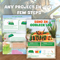 Fabricant de jouets ODM/OEM BIG BANG SCIENCE, kit de laboratoire Dino In Oobleck, jouet scientifique pour enfants sur le thème des dinosaures, jouet scientifique STEM sur les fluides non newtoniens