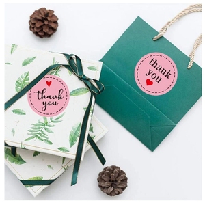 Etichette adesive con stampa personalizzata In rotolo soffitto decorativo grazie rotolo di <span class=keywords><strong>adesivi</strong></span> per regali di natale festa di nozze - Product Image 4