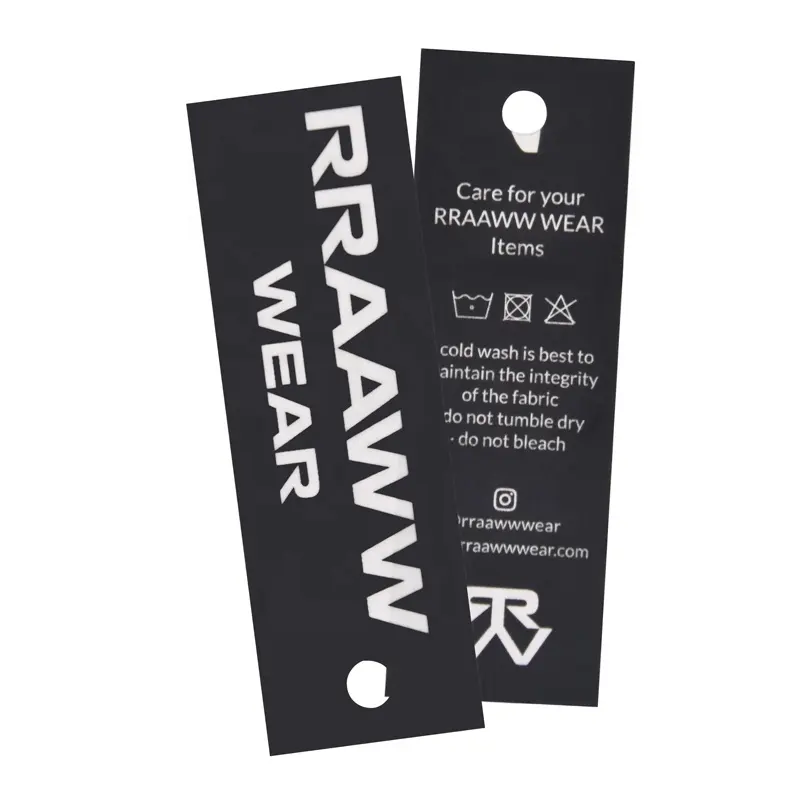 Custom Clothing Hangtag Custom Printing Logo Paper Labels Garment Hang Tags with String