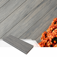 Plancher en composite bois-plastique imperméable, antidérapant, anti-UV, grain de bois 3D, WPC pour jardin