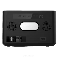 Projecteur extérieur Android 9.0 1080P 600 lumens LCD pour cinéma maison, vidéo, compatible 4K, WiFi, Bluetooth