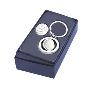 Portachiavi Personalizzato con Logo per Pallavolo, in PVC Morbido e Metallo, per Uso Aziendale - Product Image 3