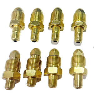 Raccord en laiton avec écrou hexagonal pour adaptateur de bouteille d'oxygène W055 15 4 Cuivre - Product Image 1