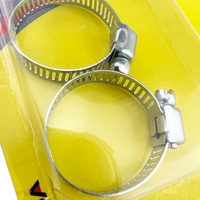 Lot de 2 colliers de serrage réglables en acier galvanisé pour tuyaux d'eau, tubes d'air et flexibles de carburant – Outils à main
