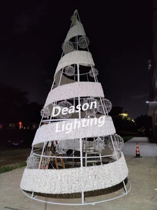 Alberi <span class=keywords><strong>di</strong></span> <span class=keywords><strong>Natale</strong></span> Artificiali Giganti da Esterno <span class=keywords><strong>con</strong></span> Illuminazione <span class=keywords><strong>LED</strong></span> - 5m, 8m, 10m, 20ft, 30ft, 40ft, 50ft <span class=keywords><strong>con</strong></span> Supporto in Metallo - Product Image 6