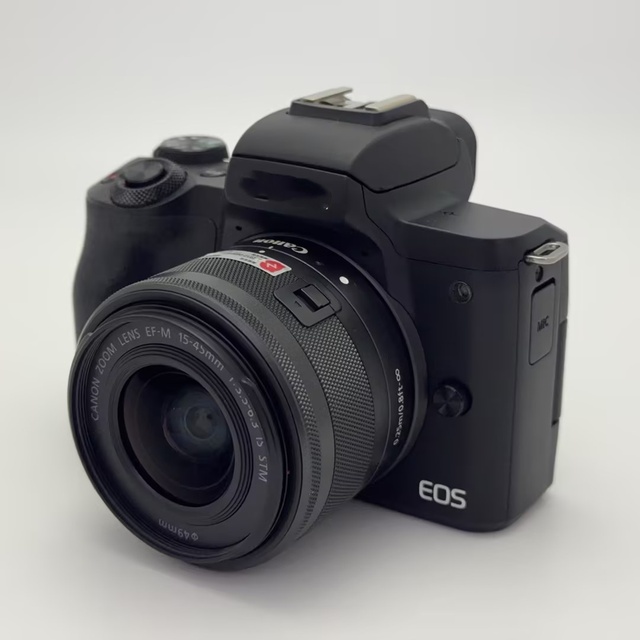 Used C Anon M50 Mark II with 15-45 Lens Mirrorless Camera,Professional Used Mirrorless,4K HDR,Includes Battery & Charger