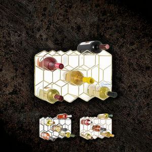 Moderno Estante para Vino de Metal para Comedores, Elegante Almacenamiento Artesanal para Botellas de Vino, Bares en Casa, Cocinas y Espacios de Entretenimiento - Product Image 3