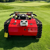Tondeuse à gazon télécommandée à prix d'usine, 550 mm, industrielle, tout-terrain, avec moteur 4 temps pour terrains difficiles