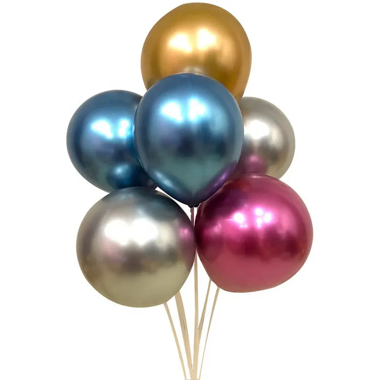 Balon Lateks Logam Berkualitas Tinggi Balon Krom Balon Metalik untuk Festival Selamat Ulang Tahun Dekorasi Pesta Persediaan Kebutuhan