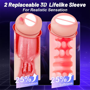 Masturbatore Automatico Maschile Premium con Funzione di Vibrazione e Suzione, Texture Realistica per un Piacere <span class=keywords><strong>Intimo</strong></span> <span class=keywords><strong>più</strong></span> Sicuro - Product Image 3