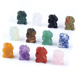 Estatua de Caballo de Cristal de 1 pulgada, Figurita de Caballo Pequeña con Piedras Preciosas Curativas, Decoración para el Hogar, Pisapapeles de Animales, Centro de Mesa, Adorno - Product Image 1