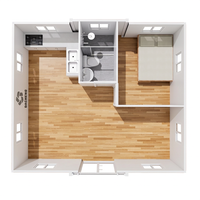 Casa Prefabricada Expandible en Contenedor Aislado de 20 Pies o 40 Pies, de 2, 3, 4 o 5 Dormitorios, en Venta, Casa Portátil de Lujo