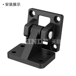 XINDE Cylinder Accessory <b>Bracket</b> <b>Angled</b> Lug Base Cr-32 40 50 63 80 100 125 Pneumatic <b>Steel</b> Standard - Product Image 3