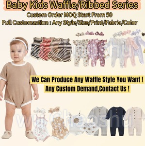 Conjunto de Ropa para Niño: Sudadera y Pantalones de Algodón Waffle para Bebé, Personalizado con Bordado, MOQ Bajo, Fabricante - Product Image 4