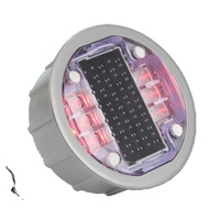 CadSolar CS-SR-823 136mm Solar Road Stud 57 Ton Ketahanan Statis 3 LED per Sisi IP68 untuk Jalan Perkotaan dan Penyeberangan Jalan