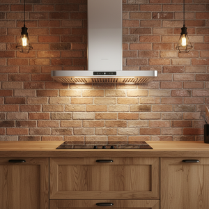 <span class=keywords><strong>Hotte</strong></span> <span class=keywords><strong>de</strong></span> <span class=keywords><strong>cuisine</strong></span> électrique moderne en forme <span class=keywords><strong>de</strong></span> T, murale, en bois, avec nettoyage automatique, aspiration puissante pour usage domestique - Product Image 3