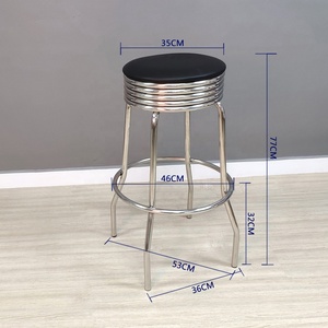 Taburete de Bar Estilo <span class=keywords><strong>Diner</strong></span> - Vintage Restaurante Americano Años 50, Sillas de Bar Estilo <span class=keywords><strong>Diner</strong></span>, Silla de Restaurante - Product Image 5