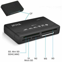 Lector de Tarjetas de Memoria Externo USB 2.0 Todo en Uno, 26 en 1, Adaptador de Alta Velocidad, Estilo Caja de Cifrado para PC, Computadora Portátil, Tableta