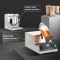Baiwin Commerciële Dubbele Cup Shaker Machine Dubbele Kop Boba Thee Shake Machine voor Bubble Tea Shop Fruit Sap Cocktail Shaker