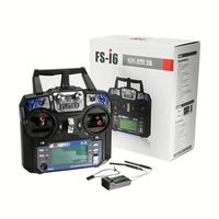 Émetteur Original Flysky FS-i6 AFHDS 2A 2.4GHz 6CH, système radio, télécommande pour hélicoptère RC, planeur