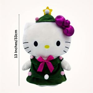 Плюшевая игрушка Hello Kitty в виде рождественской елки, мягкая игрушка-кошка Sanrio, подарок на праздник, доставка из США 3-5 дней - Product Image 5