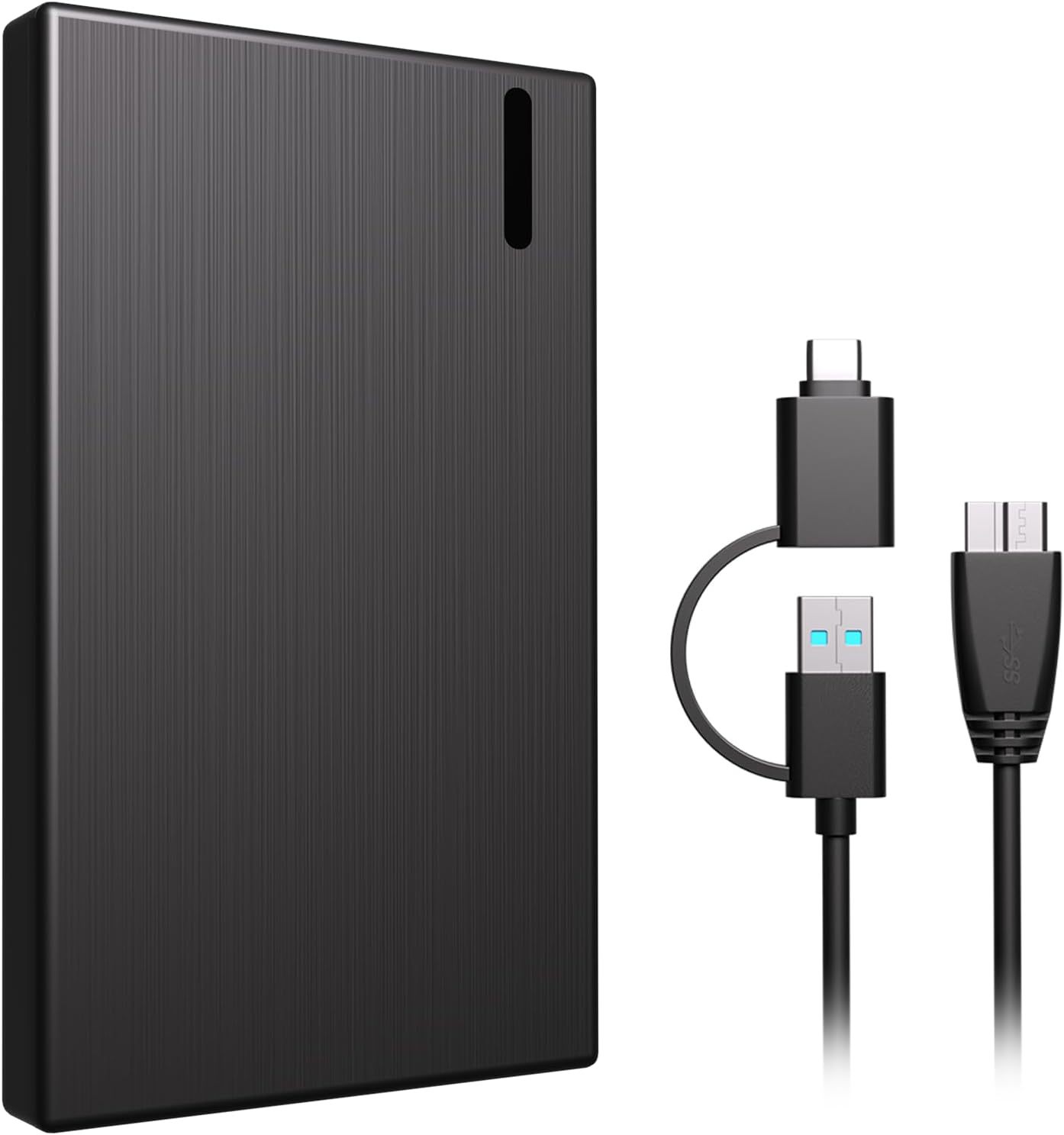 <strong>1TB</strong> <strong>External</strong> <strong>Hard</strong> <strong>Drive</strong> HDD Portable 2.5 Inch USB 3.0 & Type-C Storage <strong>Hard</strong> Disk <strong>Drive</strong> for PC Mac Desktop Laptop Xbox <strong>PS4</strong>