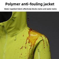 Vestes imperméables à trois couches, coupe-vent, à capuche, fermeture éclair intégrale, offre directe d'usine, vestes techniques imperméables pour l'extérieur