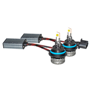 หลอดไฟหน้า LED รุ่น 9004 9007 พร้อมชิปขนาดใหญ่ 7547 ท่อระบายความร้อนทองแดงคู่ ใช้แทนหลอดฮาโลเจนสำหรับไฟหน้า LED ของ Audi A7 - Product Image 3
