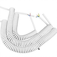 Weißes Quadratisches Spiralkabel BVR Modell 3-adrig/6-adrig/8-adrig 0,5/2,5/0,75/1,5 mm Kupferleiter