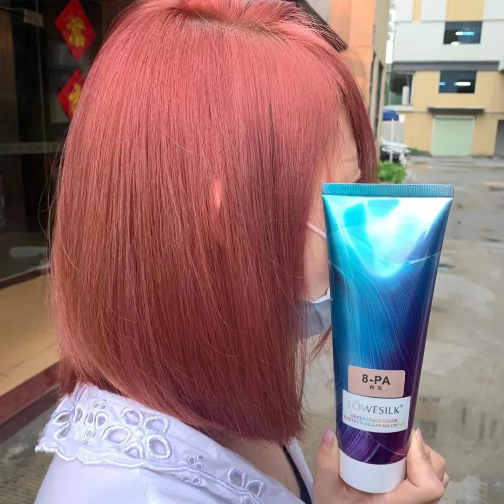 Lowesilk professionale tinture per capelli a base di erbe Semi permanente colorante per capelli colore che deposita balsamo